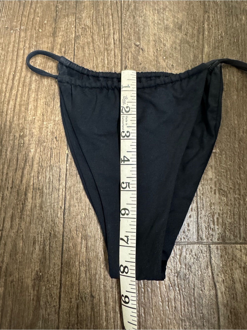 Stone Fox Swim SET- LELE BANDEAU Bikini top and RIVER bottoms- small- Black Onyx - Picture 8 of 10